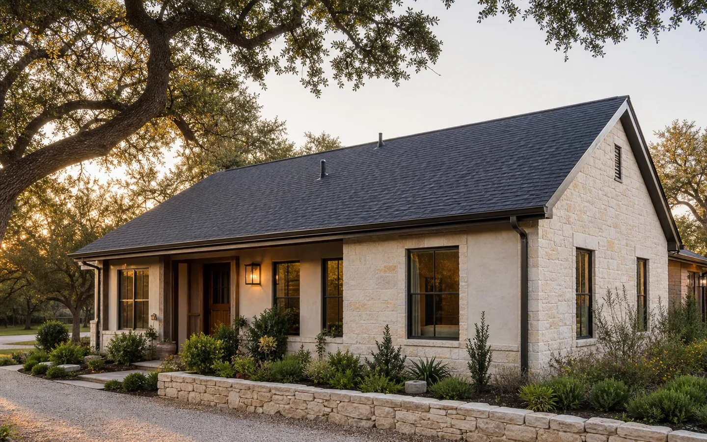 New architectural shingle roof on a San Antonio home